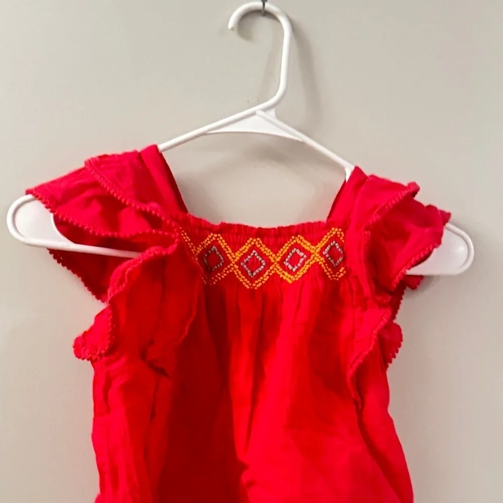 Polo Ralph Lauren Toddler and Little Girls Ruffled Cotton Gauze Top shirt size 5